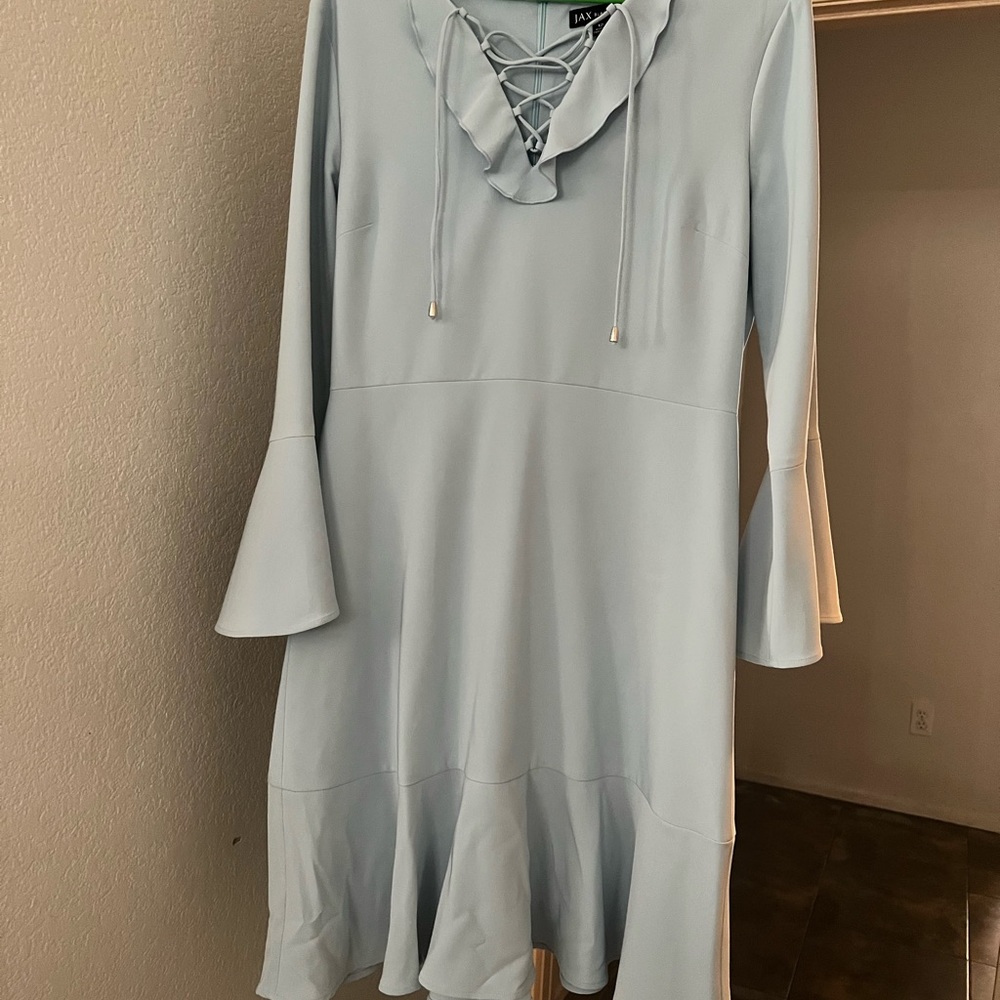 Jax Black Label Light Blue Midi Dress